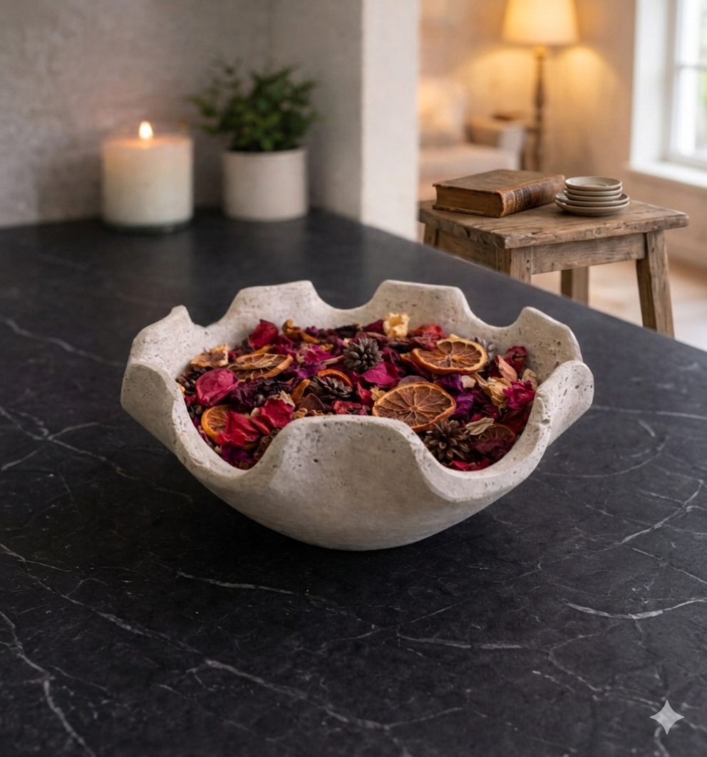Bowl with Grooved Ends