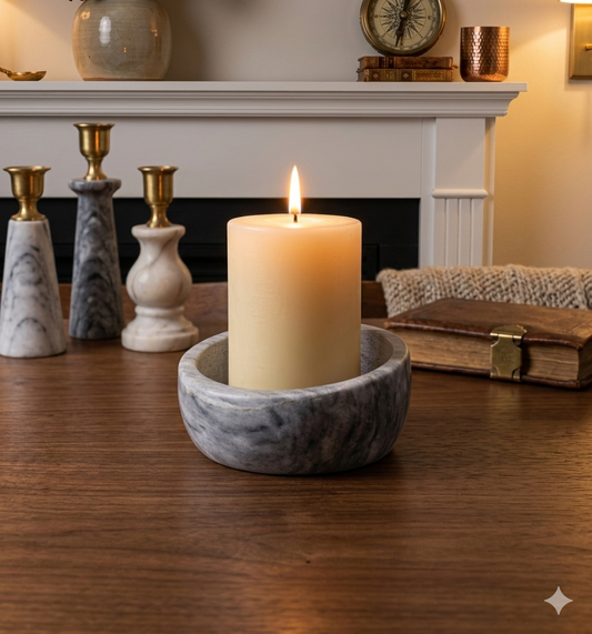 Pillar Candle Bowl