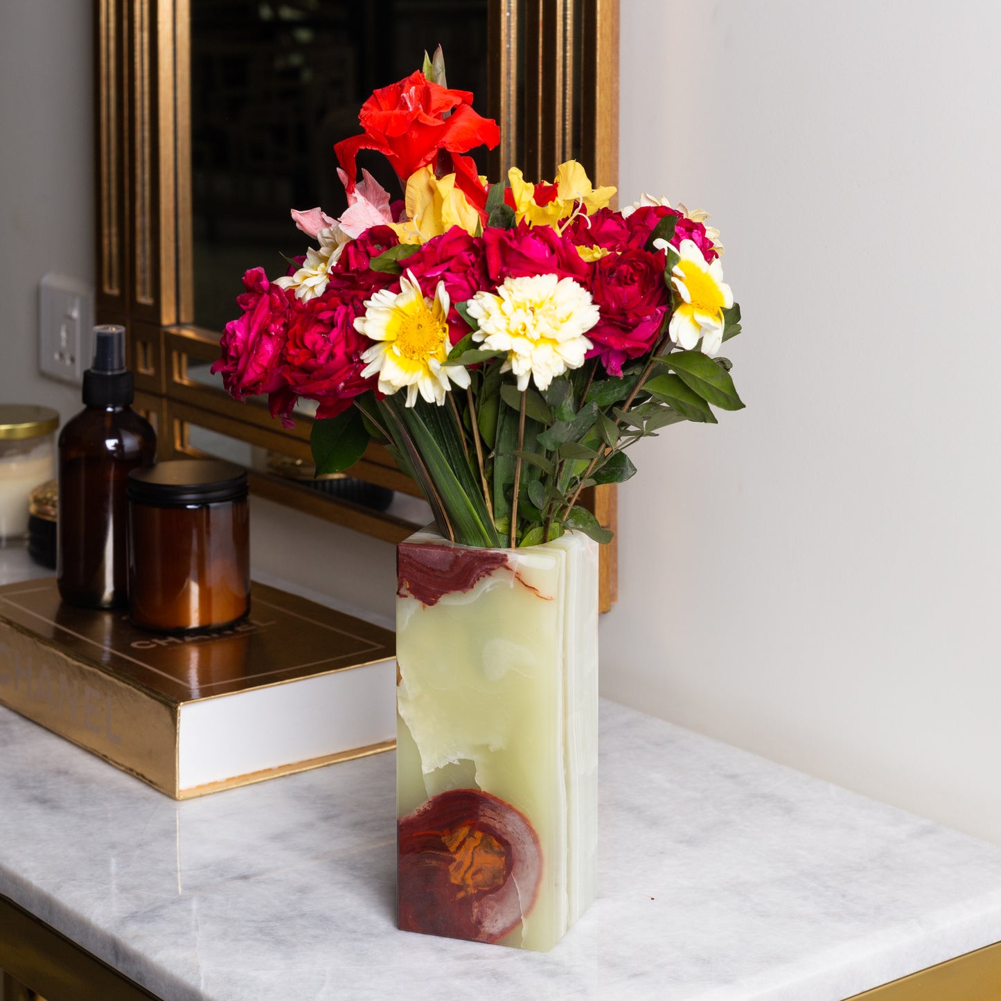 Onyx Flower Vase