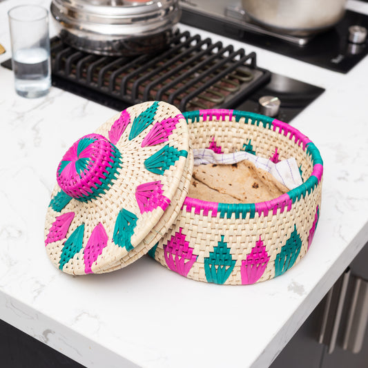 Roti Basket with knob lid